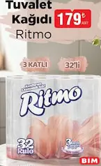 RİTMO TUVALET KAĞIDI 3 KATLI 32'Lİ